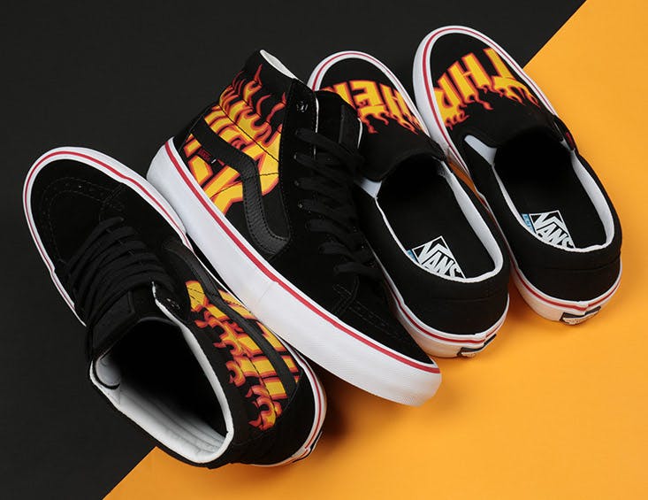 Vans and shop thrasher collab